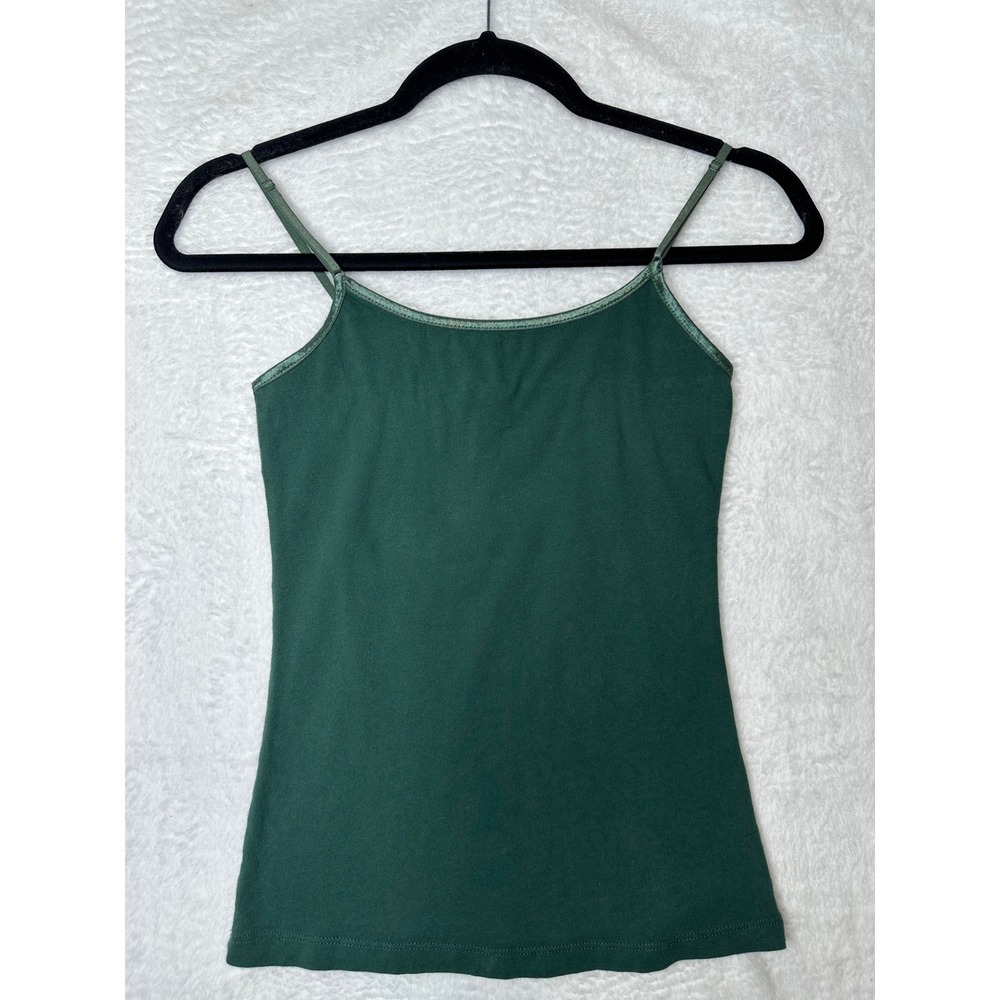 Ambiance Apparel Y2K Camisole Womens S Green Adjustable Straps 63000